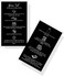 Boutique Marketing LLC   50 Pack   Physical Printed 2 x 3.5 incheBoutique Marketing LLC BusinesBoutique Marketing LLC Card Size   Black with Icon Design, black, white