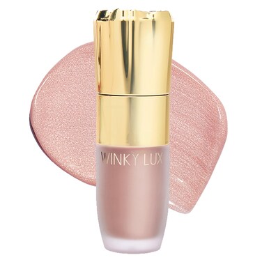 Winky Lux Cheeky Rose Liquid Highlighter, Gel-Cream Highlighter, Blush Topper, Shimmer Blush Finish, Buildable Glow, Long-Lasting Weightless Formula, Angel