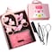 Lovely Simulation Rabbit Hair Accessories Set - Hair Ties, Scrunchies, Ponytail Holders, Hair Clips, Headbands for Girls and Baby - 1011PCS (Pink)