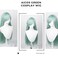 Alacos Long Green Anime Costumes Halloween Wig for the Seven Deadly Sins Elizabeth Liones +Cap