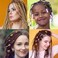 Gold Hair Jewelry Braid, Tuefuzy 110 Pcs Hair Accessory, Hair Dreadlock Accessory Braid, Metal Gold Braids Rings Cuffs Clips for Jewelry Decorations