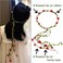12PCS Multicolor Flower Crown Floral Headband Wreath Garland Headbands, 16 Pieces Flowers Tie on Ratton and Hemp Rope,Unique Design for Women Wedding Party Photo Props