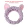 Face Wash Headband,Coral Fleece Headband, Spa Headband for Makeup, Shower, Yoga ,Bath, Apple Head For Women girls (D,white)