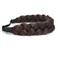 Bohemian Braided Headband Oversized Classic Wide Braids Adjustable Elastic Strap Synthetic Wig Headband Women's Braids Beauty Accessories (Reddish Brown)