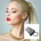 Black Bandette Comb, Comb with Elastic Band,Ponytail Bump It Up Volume Inserts Combs Fluffy Hair Comb Hair Styling Tool with Elastic Rubber Band Hair Combs