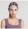 Woration Headband Yoga Leopard Print Cross Wide Elastic Headwear Head Wrap Hairband Twist Turban Knot Head wrap Hair Accessories for Women, Girls - Purple