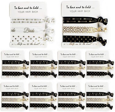 LADY &amp; HOME Bride Tribe Hair Accessory, Bridesmaid Bachelorette Party Gifts or Wedding Favors