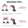 Womens Bow Hairband,Coral Fleece Makeup Headband,Elastic Hair Band Hairlace Headband For Washing Face Shower Spa (Black)