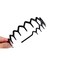 Jowxsx 2 Set of Brown and Black Stylish Black And Brown Zig Zag Headbands for Women Men Fashion Headbands - Trendy Shark Tooth Hair Comb Headband Hair Accessories