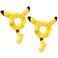 2 Pieces Cute Yellow Hair Scrunchies Hair Ties for Kids Adults, Velvet Elastic Ponytail Holder Bracelet Costumes, Cosplay Hair Accessories