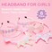 Headbands for Girls 6 Pack Toddler Headbands Glitter Kids Headbands Cat Bow Heart Star Crown Hairband Accessories for Toddler Girls Teens