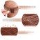 Wig Grip Band Flexible Velvet Scarf Adjustable Wig Comfort Band Headband Wig Comfort Non-Slip Adjustable Fasten Wig Bands with Wavy Silicone (Brown)