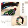 Twist Headband Print Headbands No Slip Wide Headbands Statement Padded Hair Hoop African Handmade Hair Accessories for Women and Girls (A)
