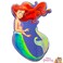 LUV HER Premium Butterfly Little Mermaid Ariel Character Large Hair Clip - Cute Hair Clip for Girls - Hair Accessories for Toddlers Little Girls Birthday Party Gifts (Mermaid Pattern) - Ages 3+