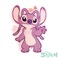 LUV HER Premium Butterfly Disney Stitch Angel Character Large Hair Clip - One Cute Hair Clip for Girls - Hair Accessories for Toddlers Little Girls Birthday Party Gifts, Ages 3+
