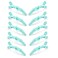 10pcs/set Multicolor Croc Clips Transparent Plastic Hairdresser Clips Hair Styling Sectioning Barrettes Professional Non Slip Alligator Clips Salon DIY Accessories Hairpins (10pcs-Cyan)