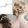 62 Pieces Wedding Bridal Hair Pins Hair Accessories Pearl Flower Bride Hair Pins Rhinestone Crystal Twisters Spiral Coil U Shape Bobby Pin for Women Girls Brides Bridesmaids Wedding Party