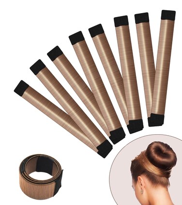 Women's Hair Bun Maker Tool - French Twist Hair Fold Wrap Snap Hair Accessories - Ballet Bun for Women and Kids