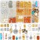 200 Pcs Hair Beads Jewelry, Dreadlock Jewelry for Hair Braids, Hair Accessories Gem Crystal Hair Charms, Metal Hair Coils Rings, Gold and Silver Hair Pendants, Braid Cuffs, Clips