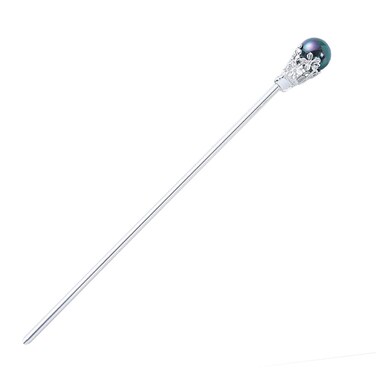 Metal Hair Pins 5.9" Chinese Hair Sticks For Long Hair Buns (F)