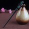 Wooden Asian Hair Stick For Chinese Buns Decor Hair Pins Accessories for Long Hair (green red)