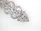 Faship Gorgeous Clear Crystal Hearts And Floral Hair Barrette