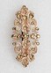 Faship Champagne Yellow Floral Hair Barrette