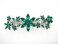 Faship Gorgeous Green Crystal Floral Barrette