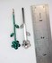 Faship Gorgeous A Pair Of Green Rhinestone Crystal Floral Hair Clips Pins 2 Pcs