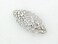 Faship Gorgeous Clear Crystal Floral Hair Barrette