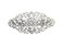 Faship Gorgeous Clear Crystal Floral Hair Barrette