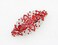 Faship Red Floral Crystal Hair Barrette Clip