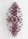 Faship Purple Crystal Flower Hair Barrette Clip