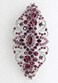 Faship Purple Crystal Flower Hair Barrette Clip