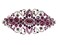 Faship Purple Crystal Flower Hair Barrette Clip