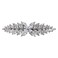 Faship Gorgeous Clear CZ Crystal Floral Hair Barrette Clip