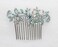 Faship Gorgeous Aqua Rhinestone Crystal Floral Hair Comb