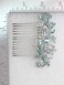 Faship Gorgeous Aqua Rhinestone Crystal Floral Hair Comb