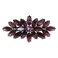 Faship Gorgeous Purple Rhinestone Crystal Floral Hair Barrette Clip