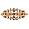 Faship Gorgeous Smoked Topaz Color Rhinestone Crystal Floral Hair Barrette Clip