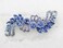 Faship Gorgeous Blue Crystal Flower Barrette Clip
