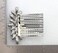 Faship Navy Blue Rhinestone Crystal Floral Hair Comb
