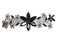 Faship Gorgeous Black Crystal Floral Hair Barrette Clip