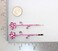 Faship A Pair Of Pink Rhinestone Crystal Floral Hair Clips 2 Pcs Pins