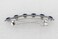 Faship Gorgeous Navy Blue Rhinestone Crystal Floral Small Hair Barrette Clip