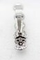 Faship Purple Rhinestone Crystal Floral Small Hair Barrette Clip