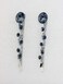 Faship A Pair Of Navy Blue Premium Rhinestone Crystal Floral Hair Clips 2 Pcs Pins - Navy Blue