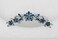 Faship Gorgeous Navy Blue Rhinestone Crystal Floral Hair Comb