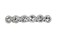 Faship Clear Rhinestone Crystal Floral Small Hair Barrette Clip