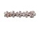 Faship Gorgeous Clear CZ Crystal Floral Small Hair Barrette Clip